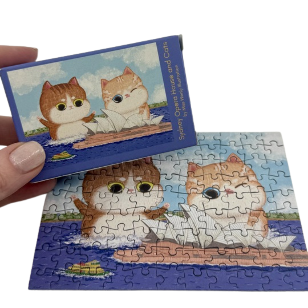Sydney Opera House and Cats 99 Piece Micro Puzzle