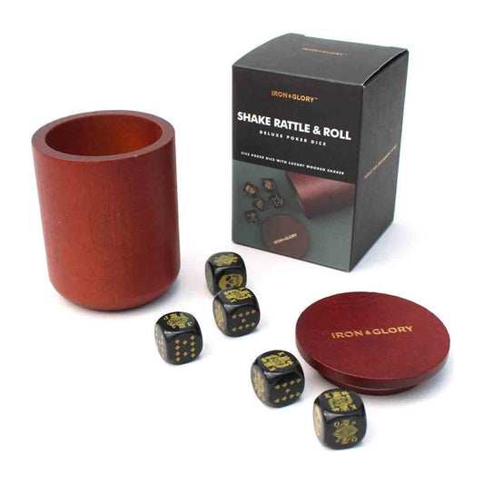 Shake Rattle & Roll Deluxe Poker Dice - Iron & Glory