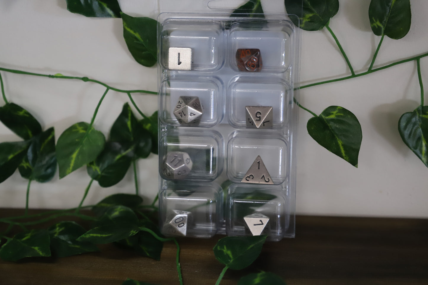 Metal Silver - 7 Dice Set