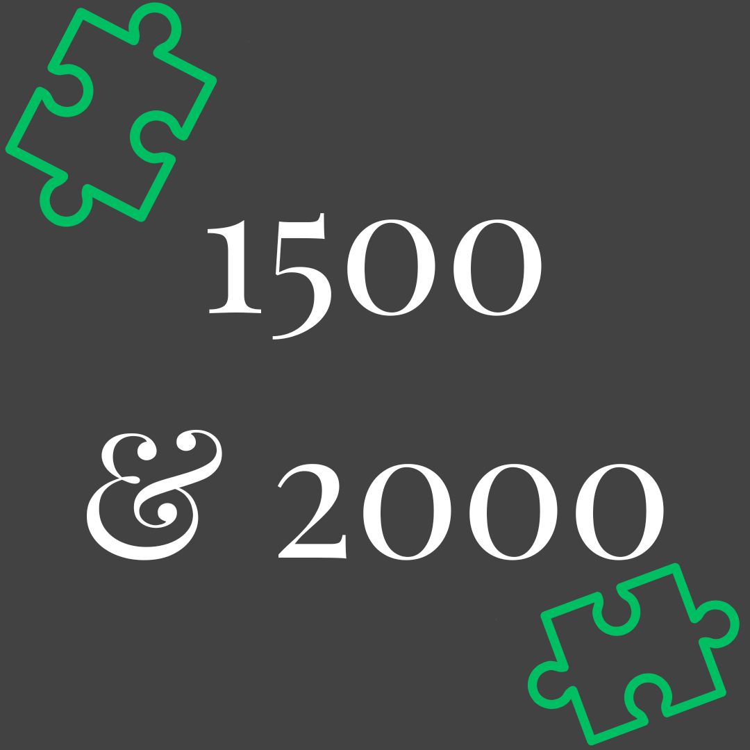 1500 & 2000 Piece Puzzles