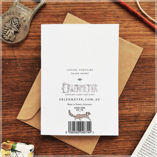 Loving Penguins - Greeting Card