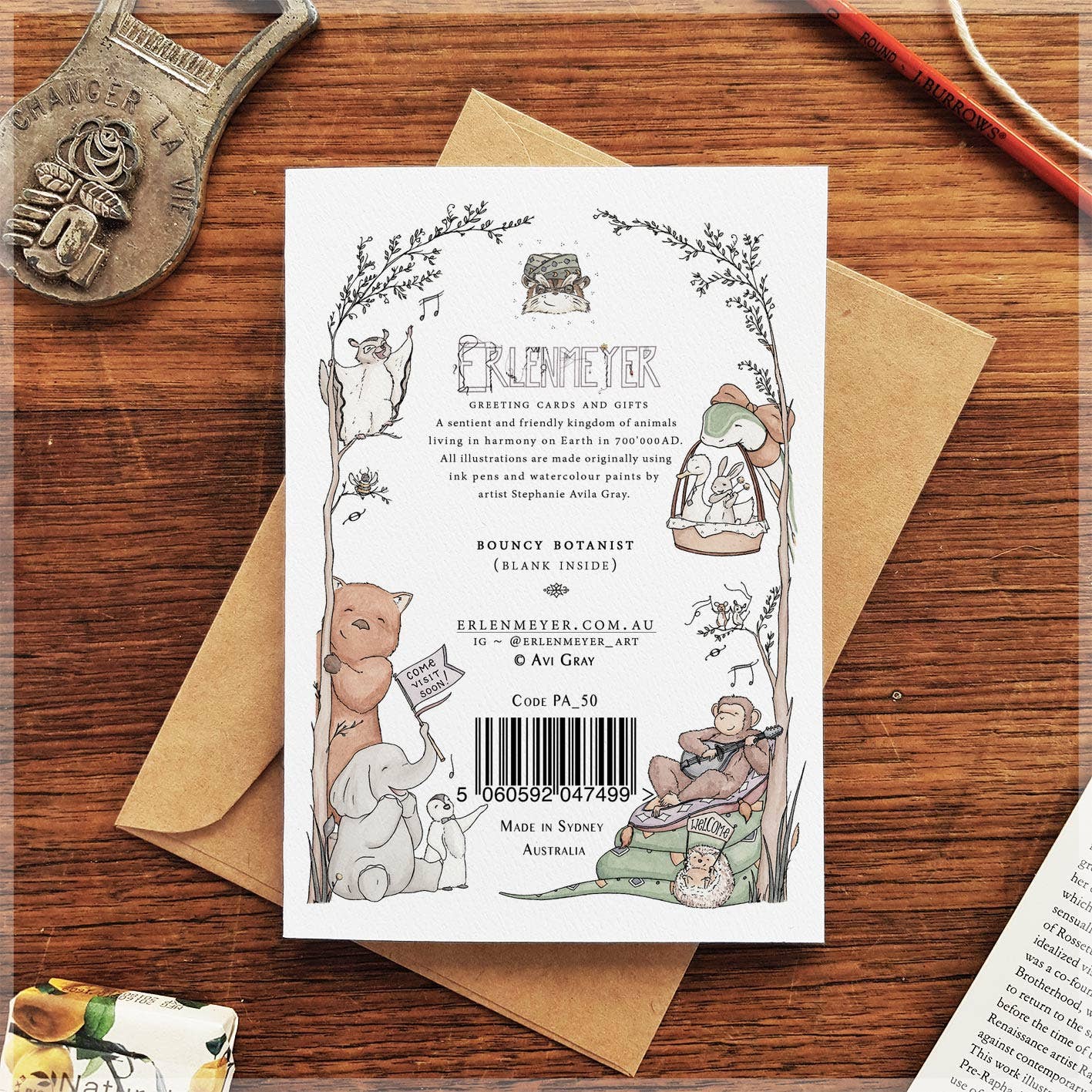 Bouncy Botanist - Greeting Card