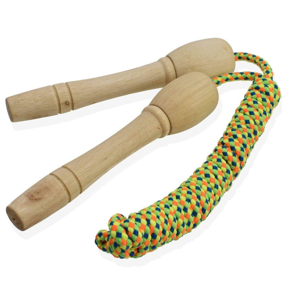 Skipping Rope 82" With Wooden Handle
