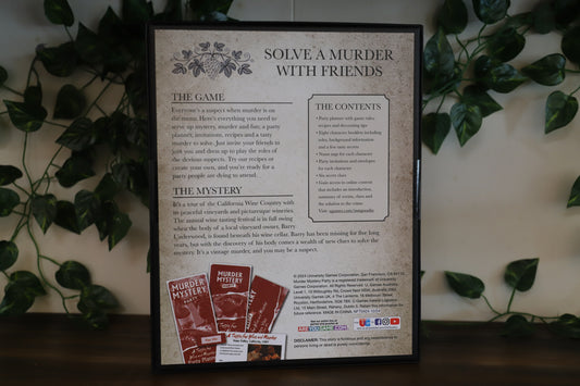 A Taste For Wine And Murder - Murder Mystery Party