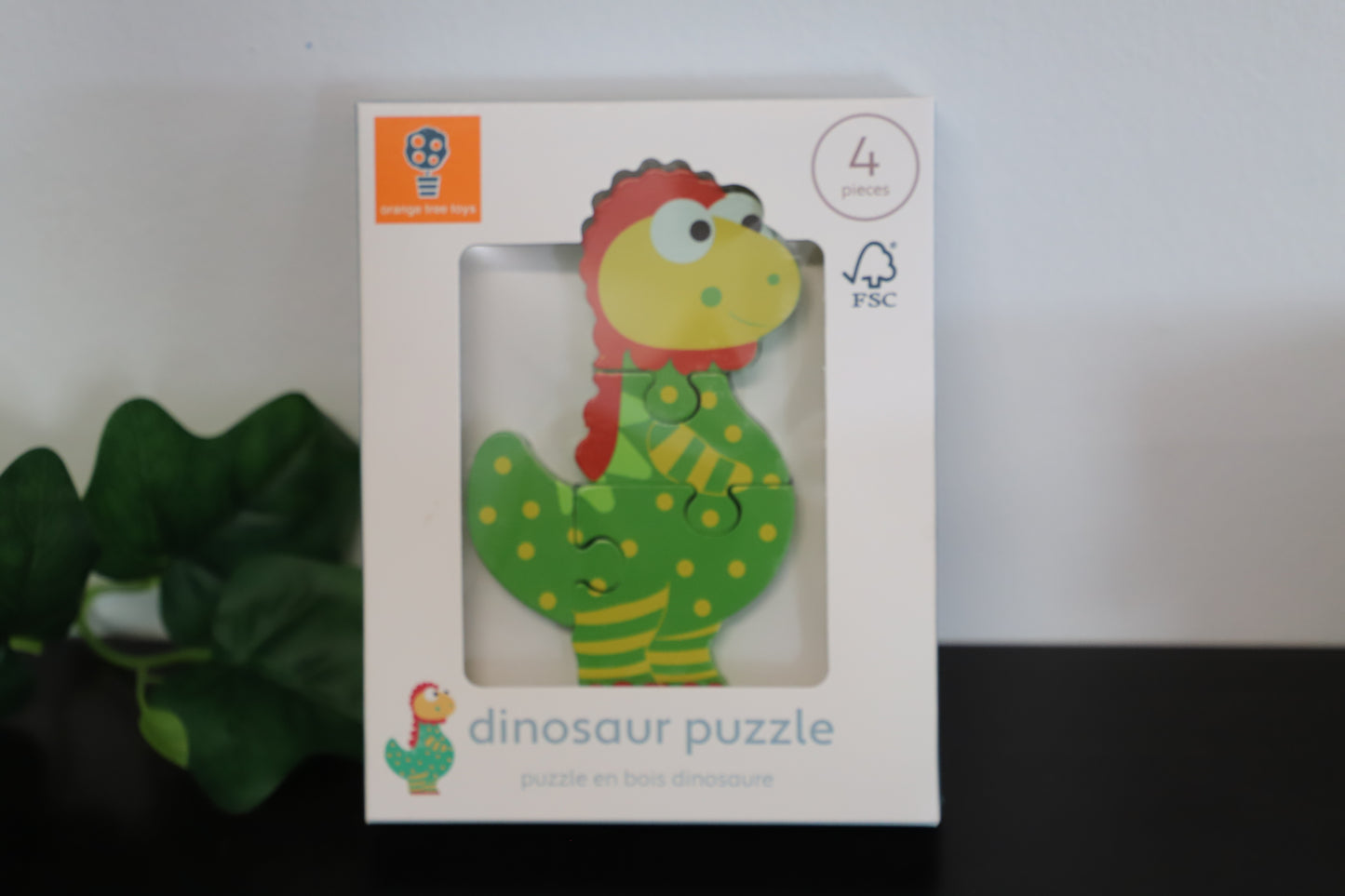 Dinosaur 4 Piece Wooden Puzzle