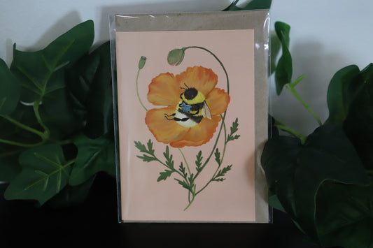 Beebliophile Greeting Card