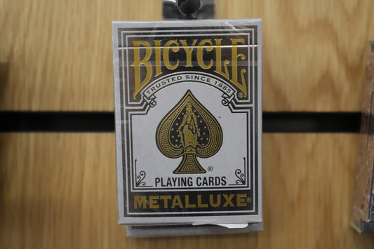Metalluxe Silver Playing Cards - Premium Metal Foil Finish