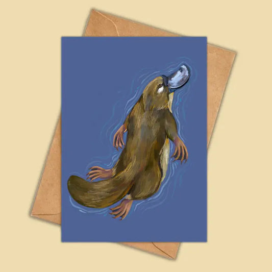 Platypus Greeting Card